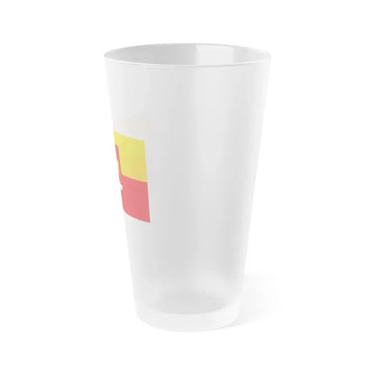 Flag of Sigmaringen Germany - Frosted Pint Glass 16oz - Go Mug Yourself