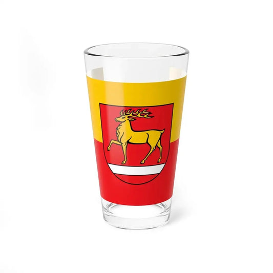 Flag of Sigmaringen Germany - Pint Glass 16oz 16oz - Go Mug Yourself