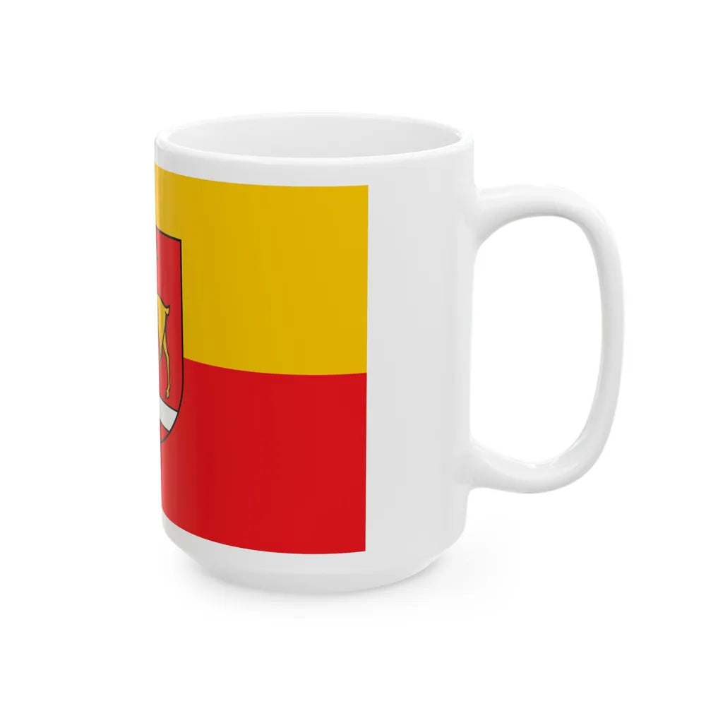 Flag of Sigmaringen Germany - White Coffee Mug-Go Mug Yourself