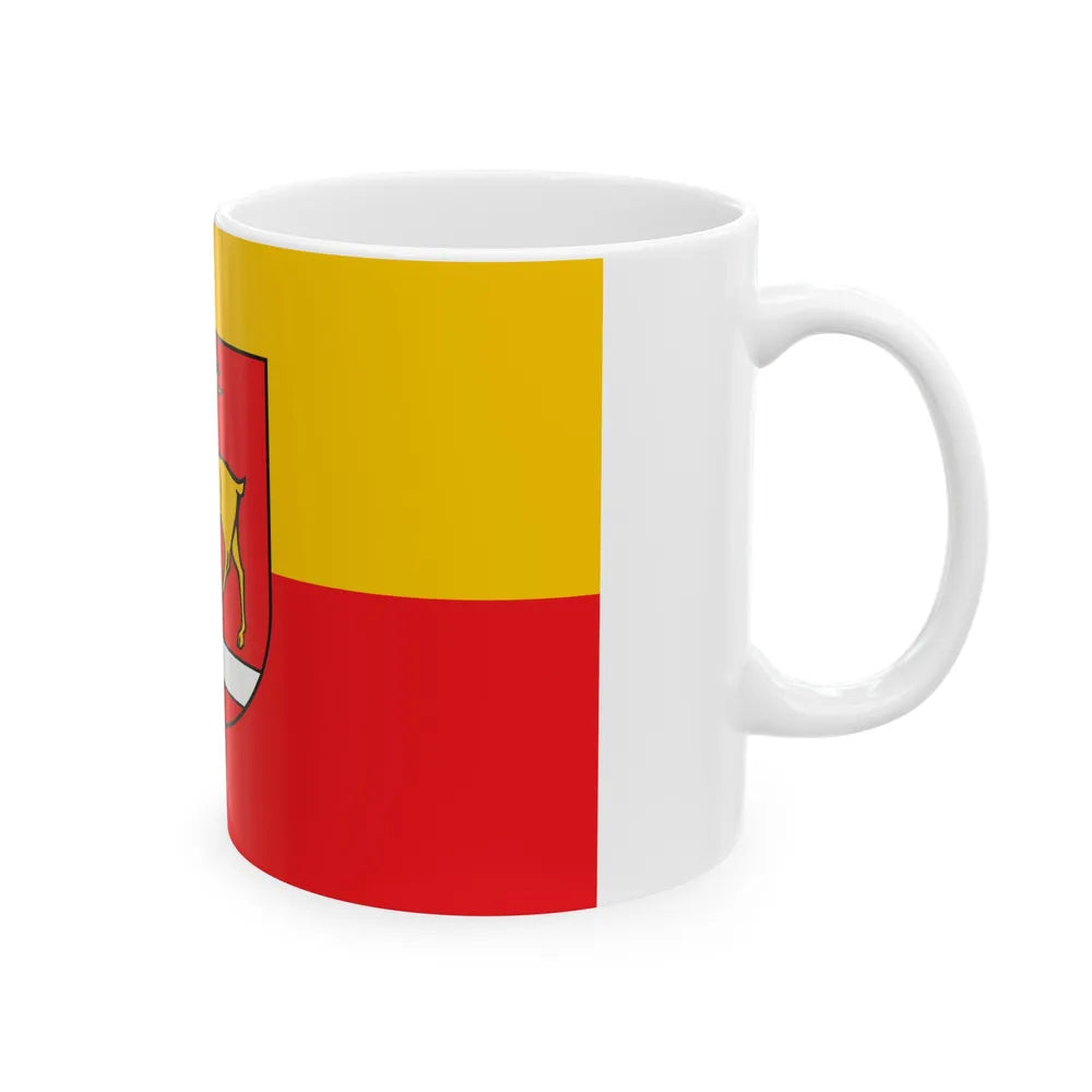 Flag of Sigmaringen Germany - White Coffee Mug-Go Mug Yourself