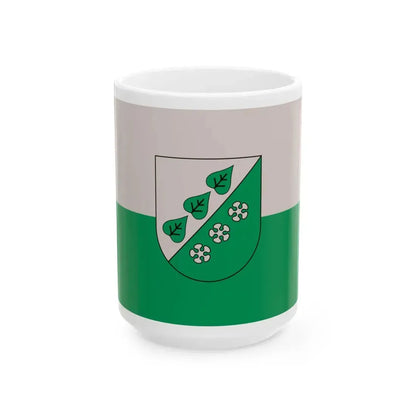 Flag of Sigulda (Latvia) White Coffee Mug 15oz - Go Mug Yourself