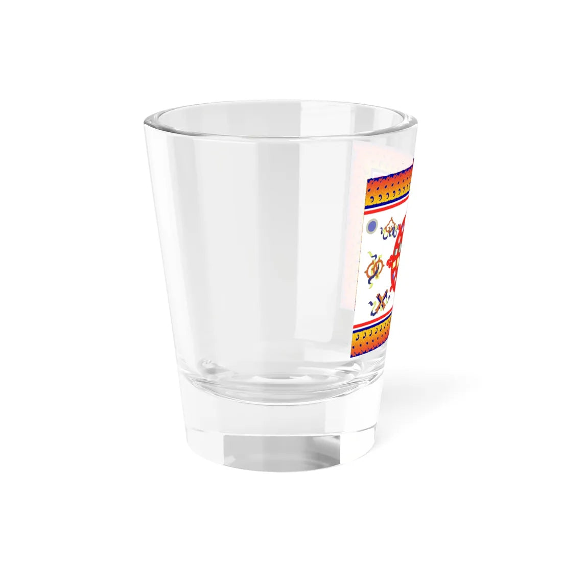 Flag of Sikkim 1914-1962 (India) Shot Glass 1.5oz - Go Mug Yourself