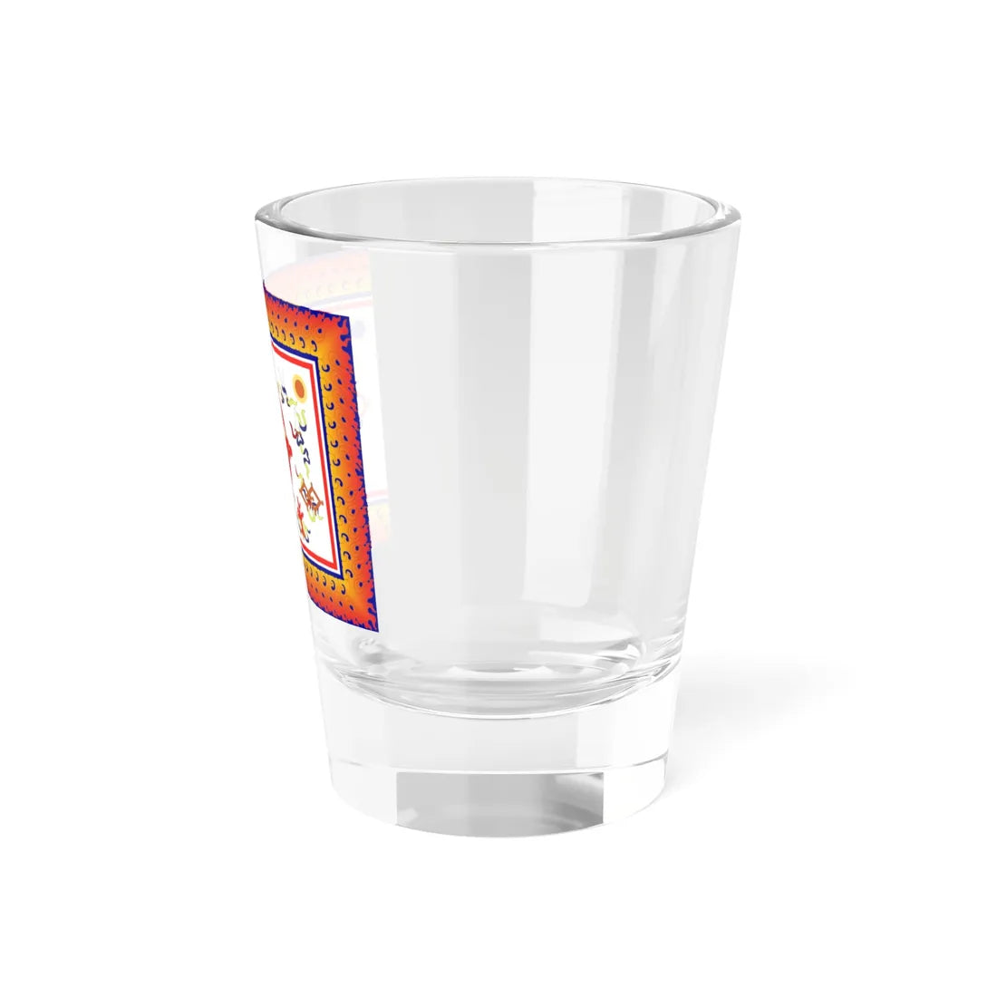 Flag of Sikkim 1914-1962 (India) Shot Glass 1.5oz - Go Mug Yourself