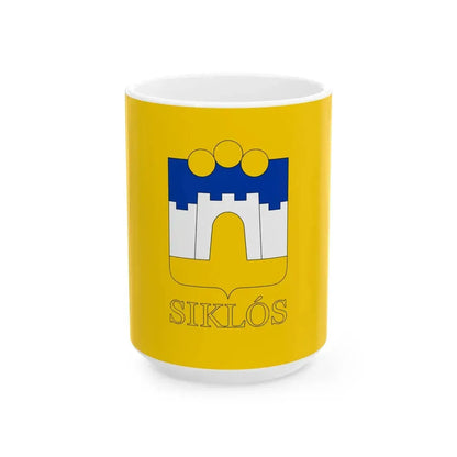 Flag of Siklos (Hungary) White Coffee Mug 15oz - Go Mug Yourself