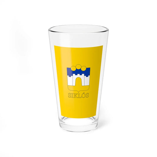 Flag of Siklos vertical (Hungary) Pint Glass 16oz 16oz - Go Mug Yourself