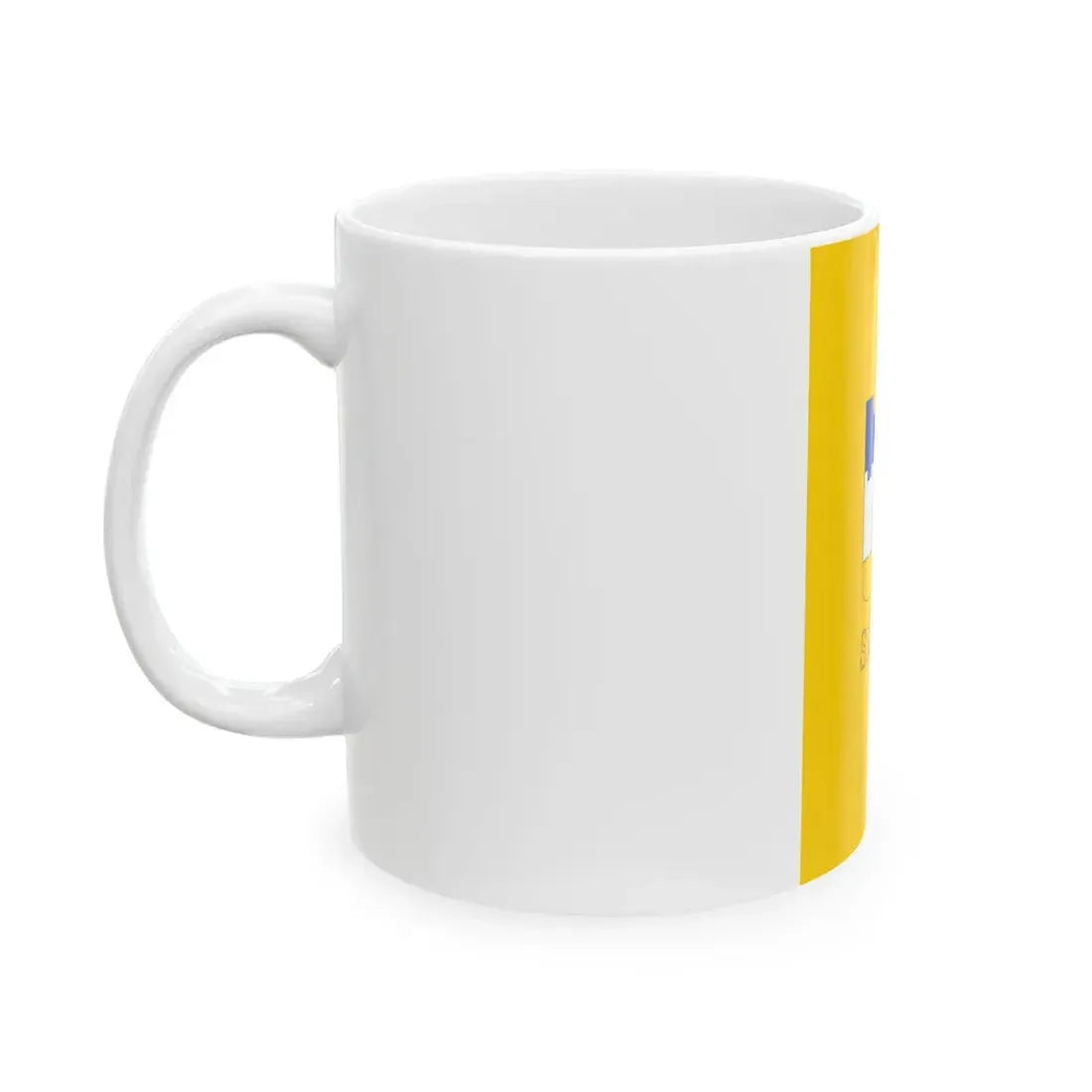 Flag of Siklos vertical (Hungary) White Coffee Mug - Go Mug Yourself
