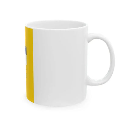 Flag of Siklos vertical (Hungary) White Coffee Mug - Go Mug Yourself