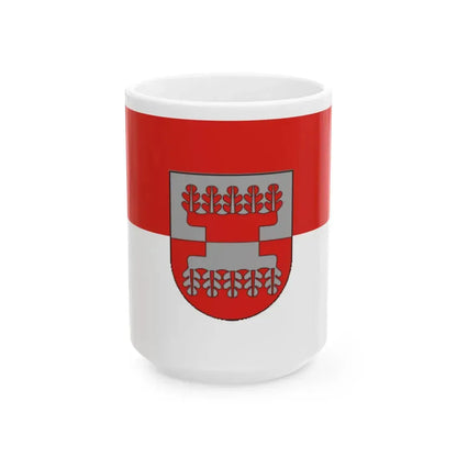 Flag of Silale (Lithuania) White Coffee Mug 15oz - Go Mug Yourself