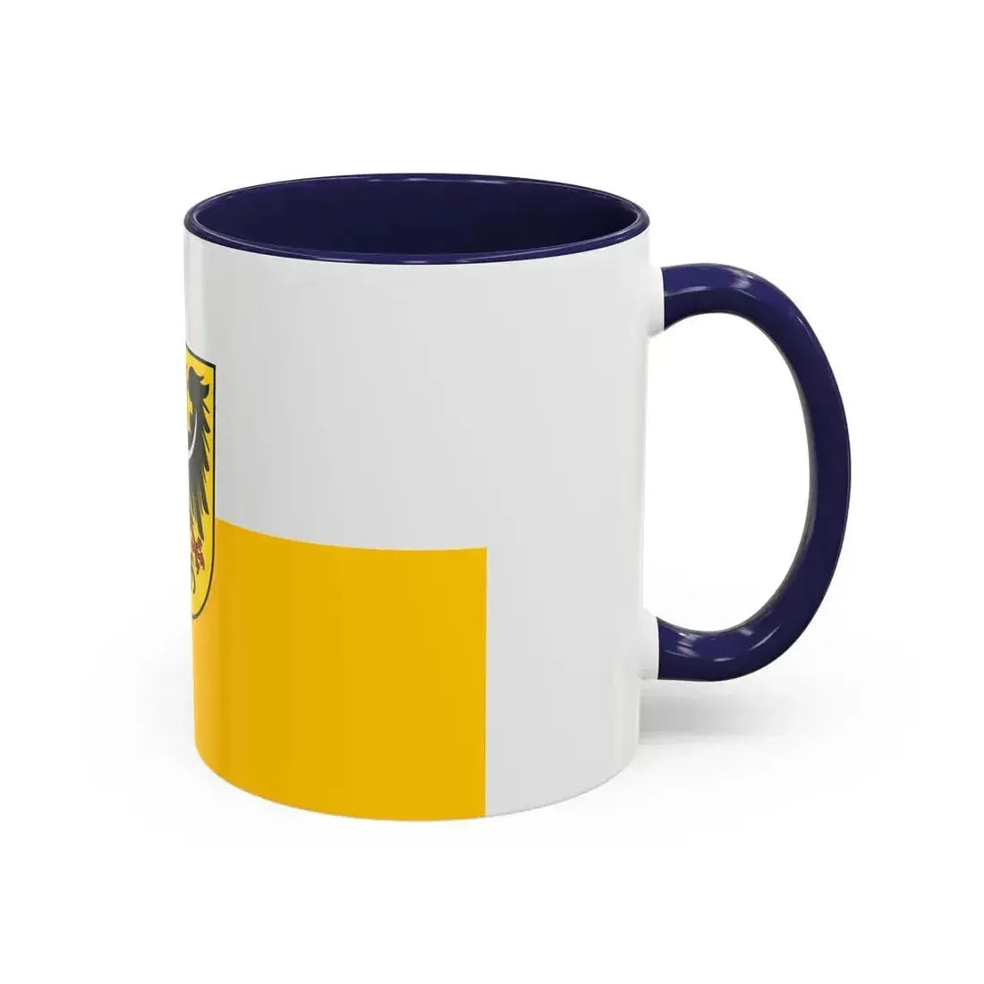 Flag of Silesia and Lower Silesia Germany - Accent Coffee Mug - Go Mug Yourself