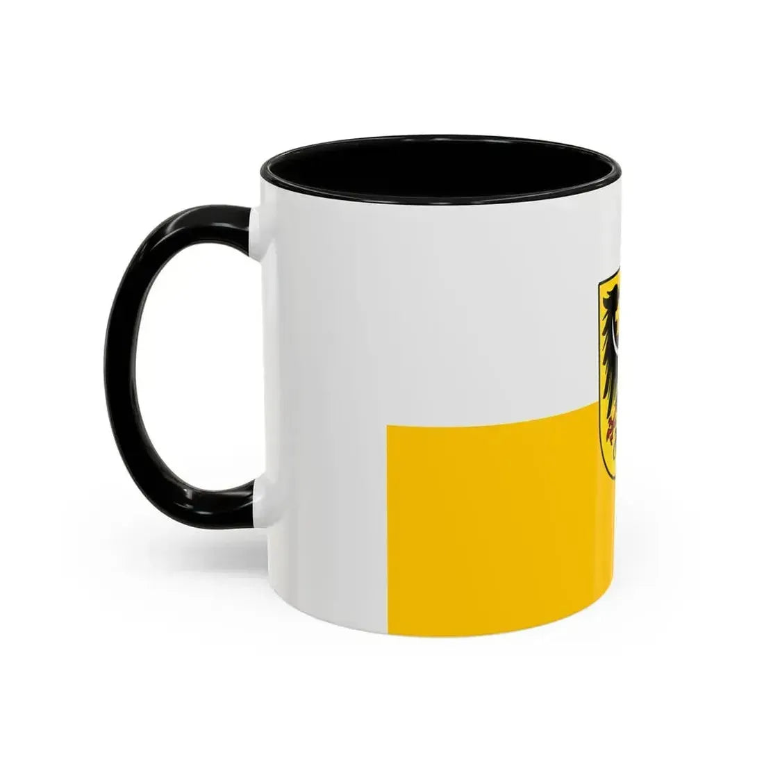 Flag of Silesia and Lower Silesia Germany - Accent Coffee Mug - Go Mug Yourself
