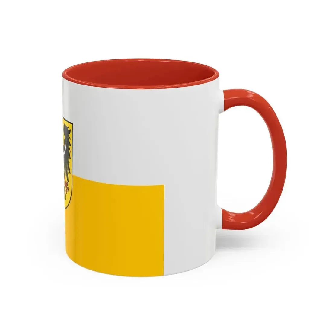 Flag of Silesia and Lower Silesia Germany - Accent Coffee Mug - Go Mug Yourself
