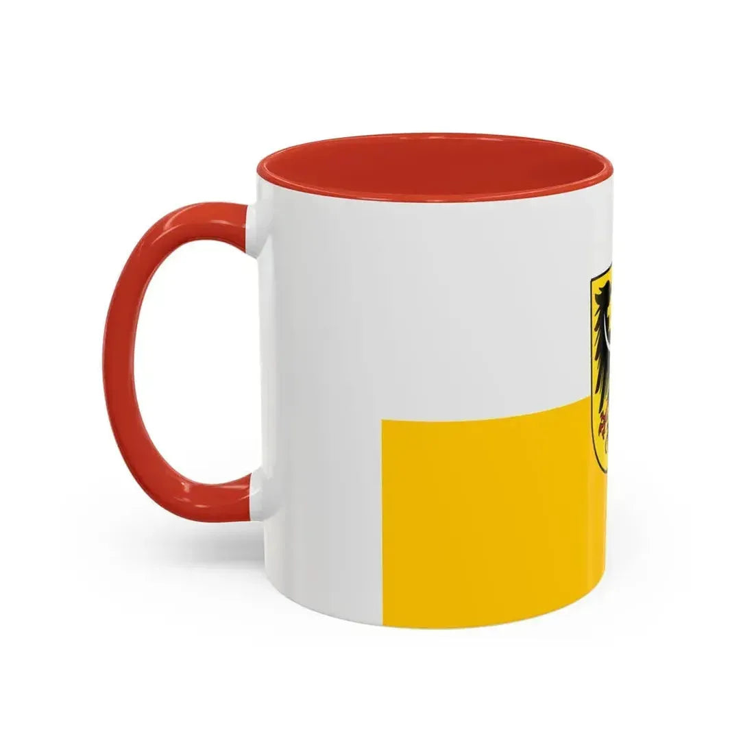 Flag of Silesia and Lower Silesia Germany - Accent Coffee Mug - Go Mug Yourself