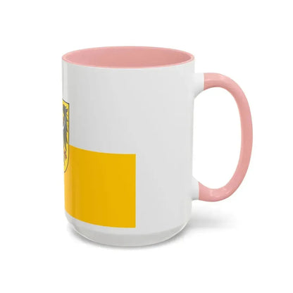 Flag of Silesia and Lower Silesia Germany - Accent Coffee Mug - Go Mug Yourself