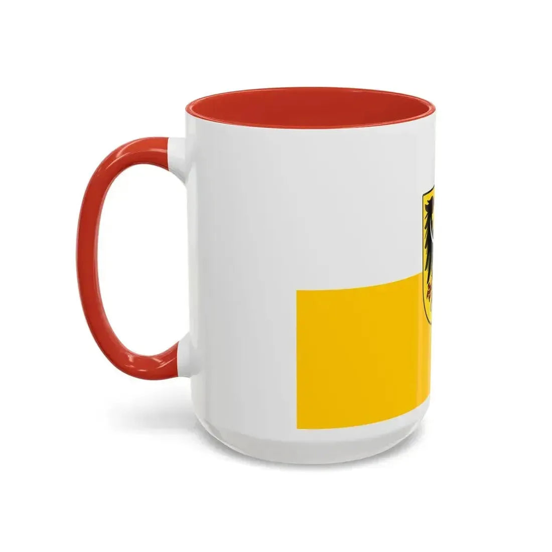 Flag of Silesia and Lower Silesia Germany - Accent Coffee Mug - Go Mug Yourself