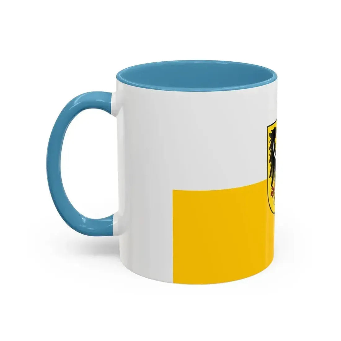 Flag of Silesia and Lower Silesia Germany - Accent Coffee Mug - Go Mug Yourself
