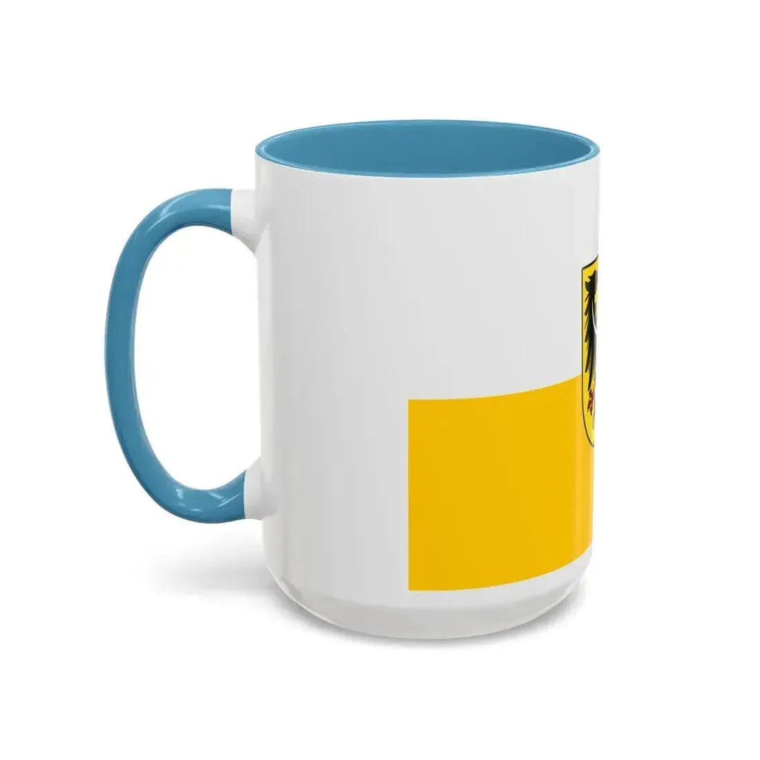 Flag of Silesia and Lower Silesia Germany - Accent Coffee Mug - Go Mug Yourself