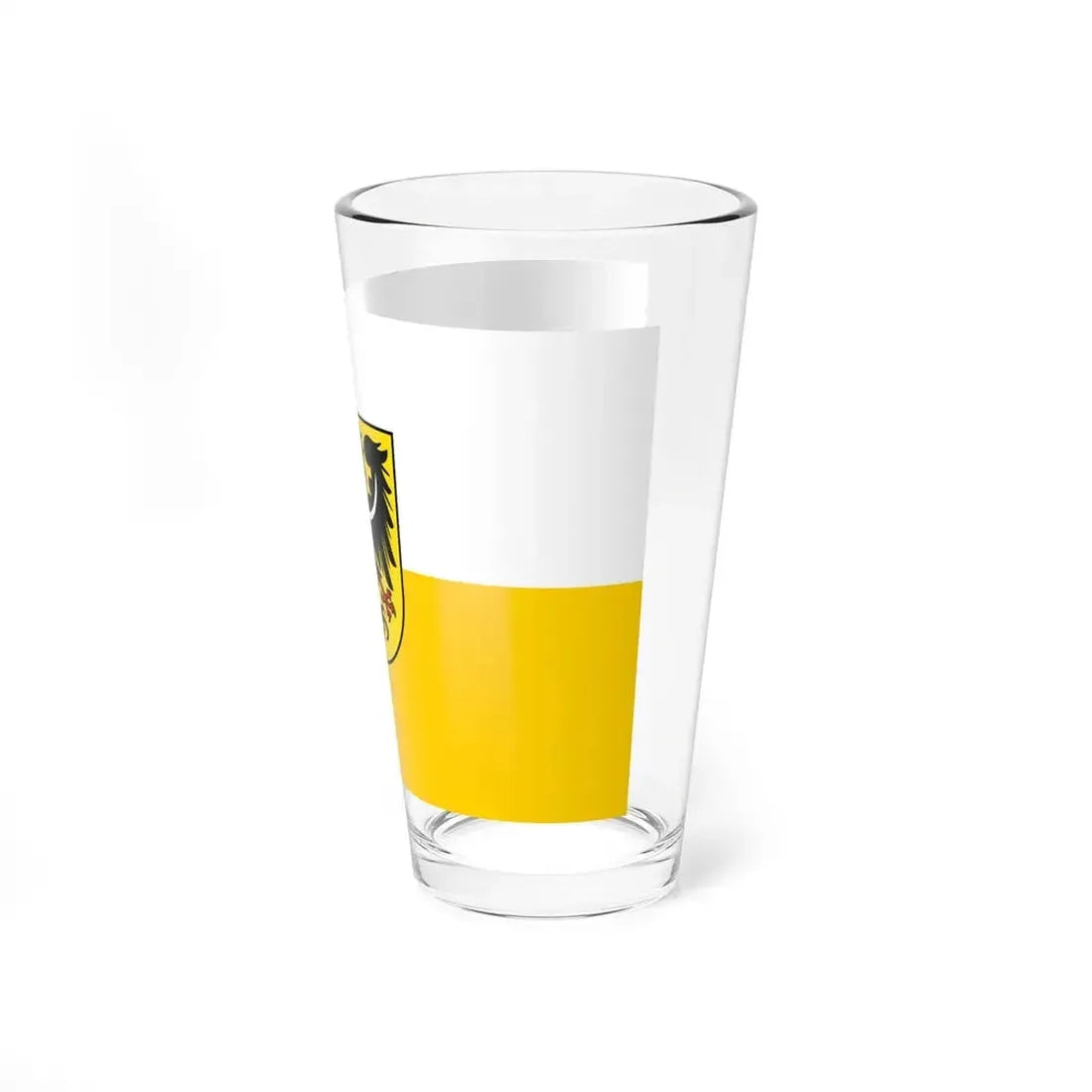 Flag of Silesia and Lower Silesia Germany - Pint Glass 16oz - Go Mug Yourself