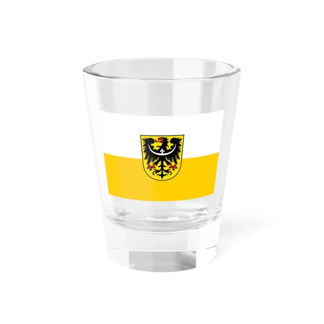 Flag of Silesia and Lower Silesia Germany - Shot Glass 1.5oz 1.5oz - Go Mug Yourself