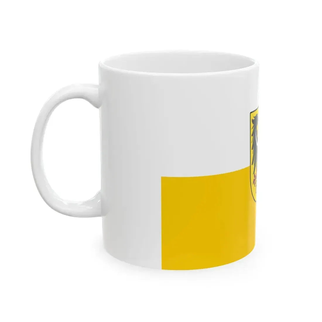 Flag of Silesia and Lower Silesia Germany - White Coffee Mug - Go Mug Yourself