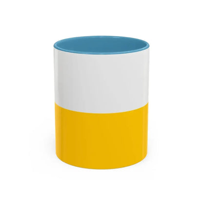 Flag of Silesia Germany - Accent Coffee Mug 11oz Light Blue - Go Mug Yourself
