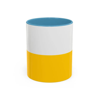 Flag of Silesia Germany - Accent Coffee Mug 11oz Light Blue - Go Mug Yourself