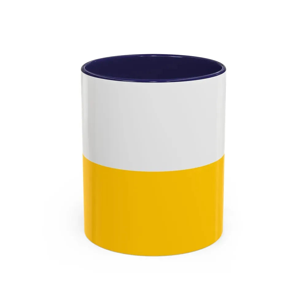 Flag of Silesia Germany - Accent Coffee Mug 11oz Navy - Go Mug Yourself
