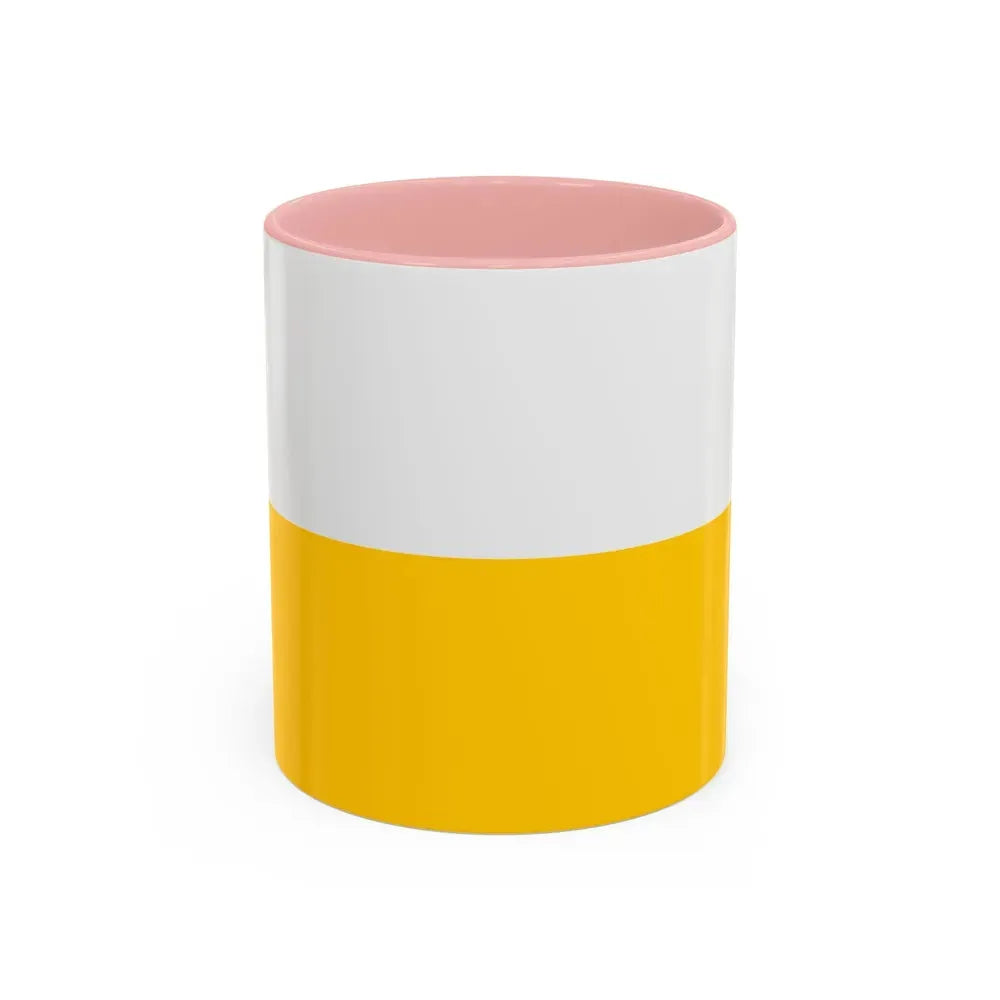 Flag of Silesia Germany - Accent Coffee Mug 11oz Pink - Go Mug Yourself