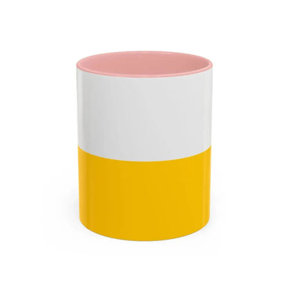 Flag of Silesia Germany - Accent Coffee Mug 11oz Pink - Go Mug Yourself