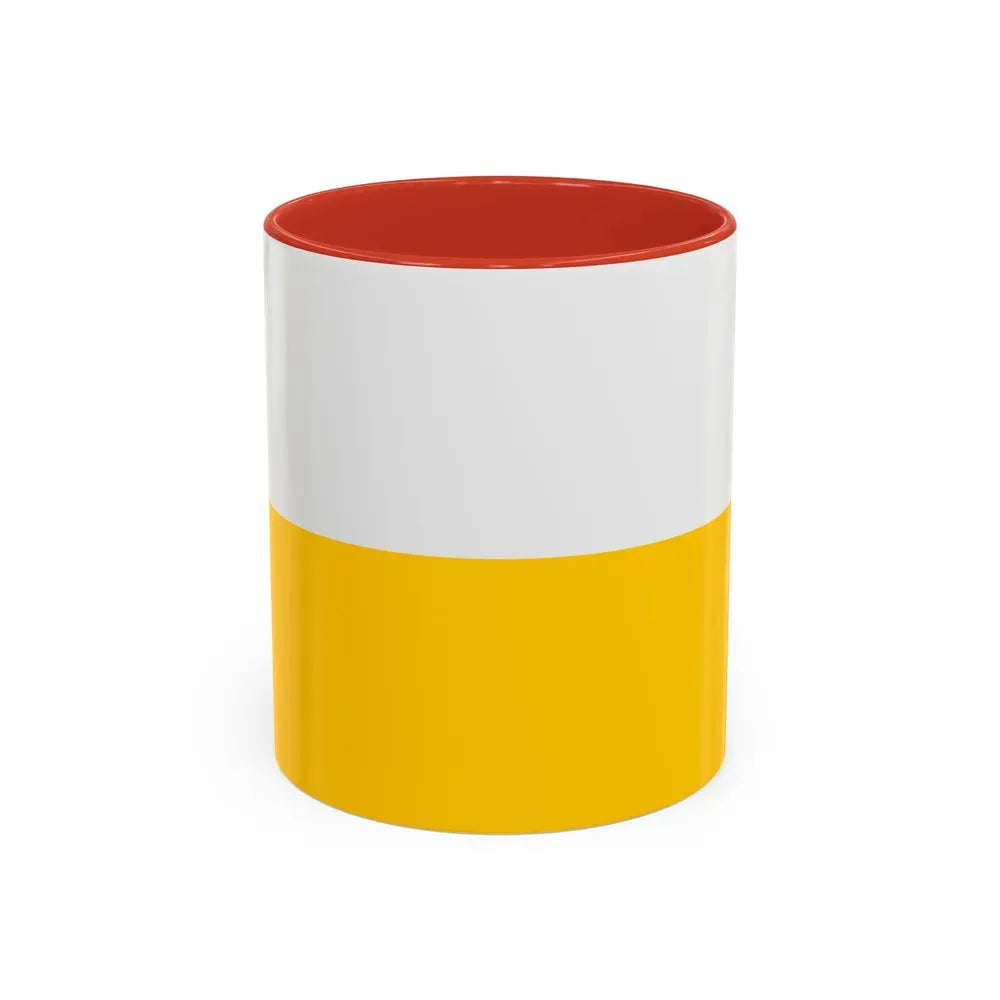 Flag of Silesia Germany - Accent Coffee Mug 11oz Red - Go Mug Yourself