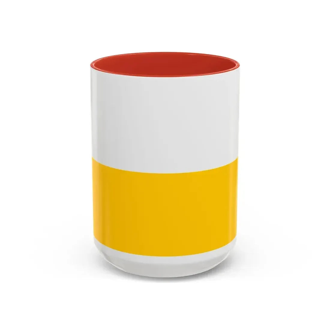 Flag of Silesia Germany - Accent Coffee Mug 15oz Red - Go Mug Yourself