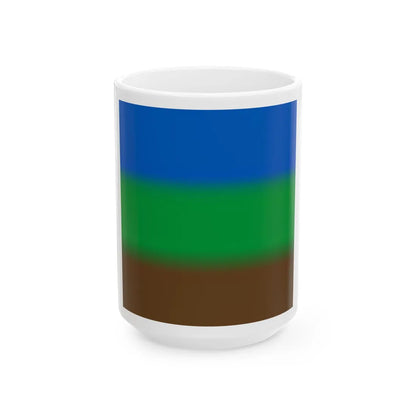 Flag of Simakivka (Ukraine) White Coffee Mug 15oz - Go Mug Yourself