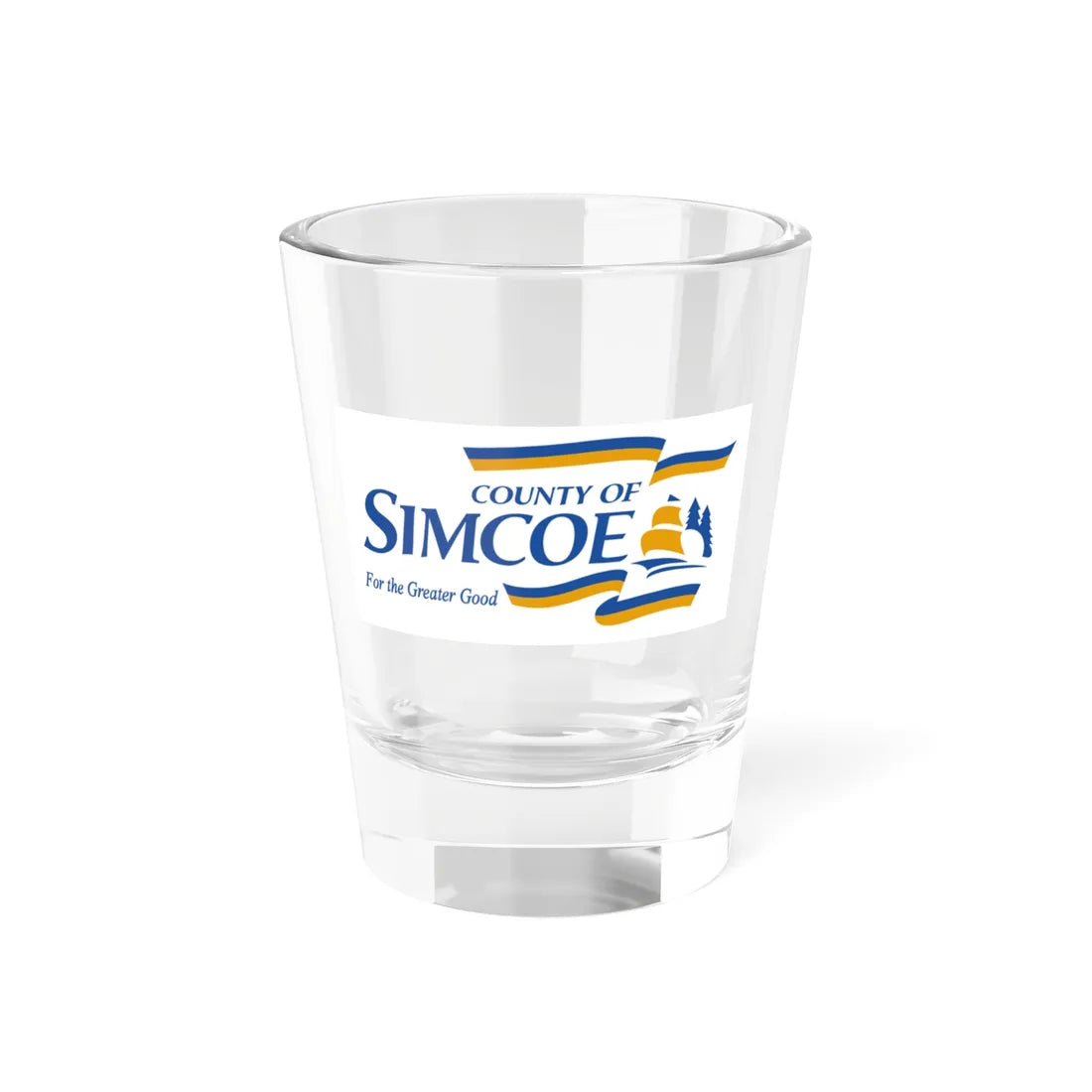 Flag of Simcoe County Ontario (Canada) Shot Glass 1.5oz 1.5oz - Go Mug Yourself