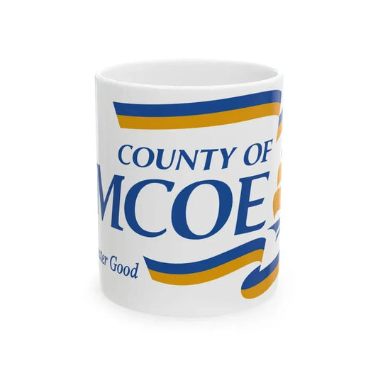 Flag of Simcoe County Ontario (Canada) White Coffee Mug 11oz - Go Mug Yourself