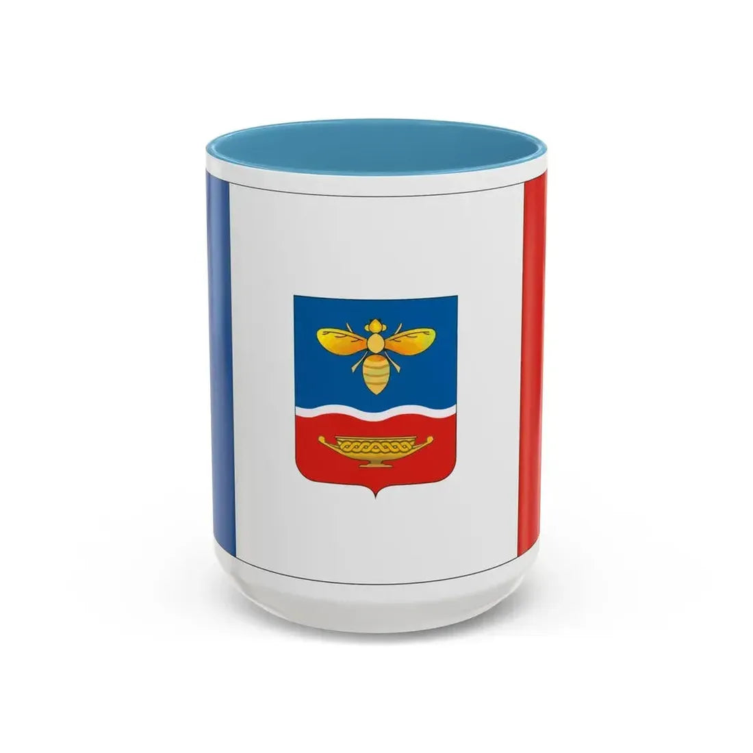 Flag of Simferopol Ukraine - Accent Coffee Mug 15oz Light Blue - Go Mug Yourself