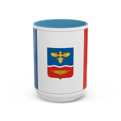 Flag of Simferopol Ukraine - Accent Coffee Mug 15oz Light Blue - Go Mug Yourself
