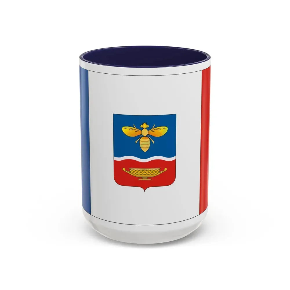 Flag of Simferopol Ukraine - Accent Coffee Mug 15oz Navy - Go Mug Yourself