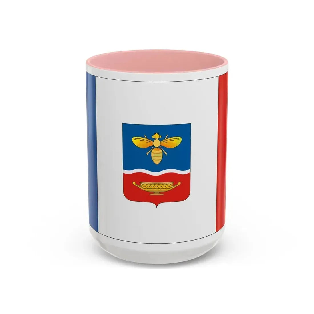Flag of Simferopol Ukraine - Accent Coffee Mug 15oz Pink - Go Mug Yourself