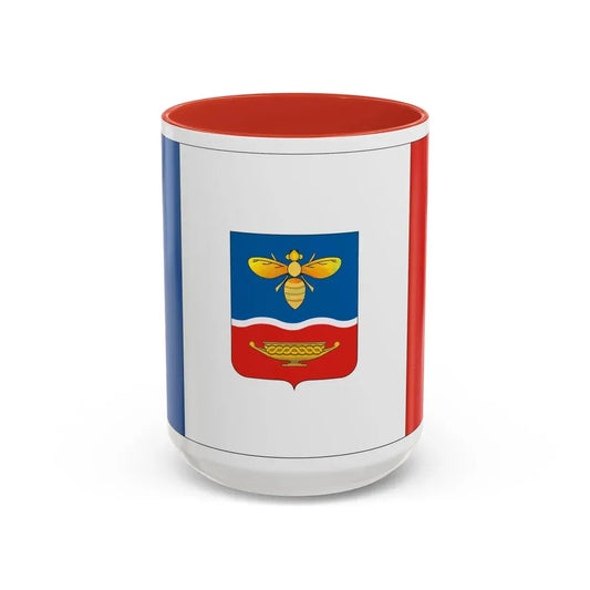 Flag of Simferopol Ukraine - Accent Coffee Mug 15oz Red - Go Mug Yourself