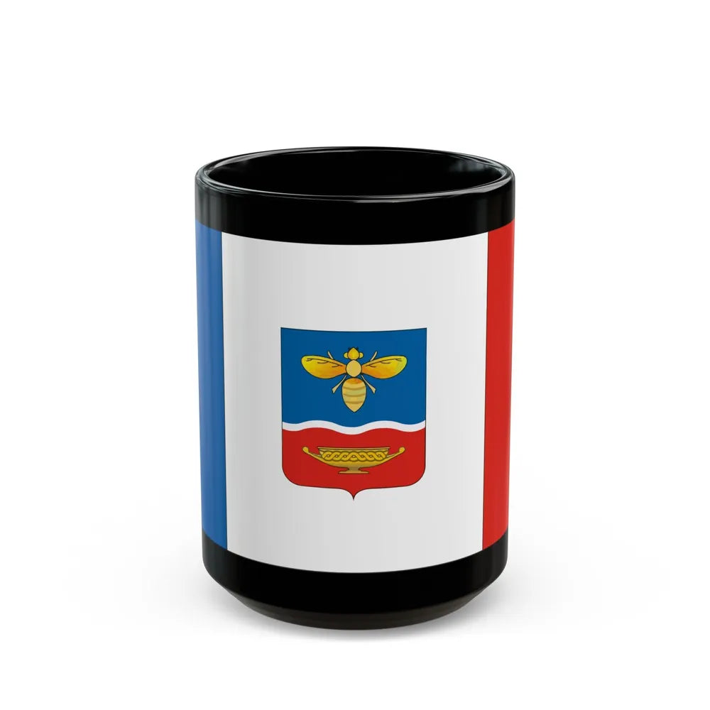 Flag of Simferopol Ukraine - Black Coffee Mug-15oz-Go Mug Yourself