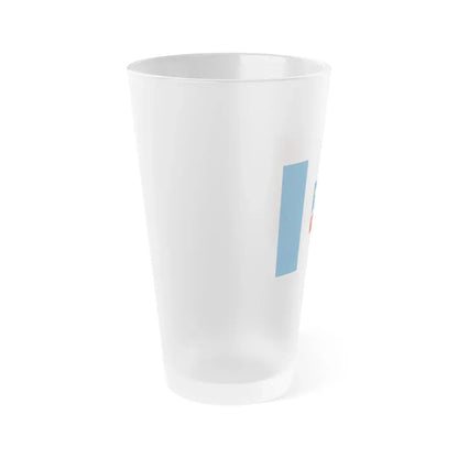 Flag of Simferopol Ukraine - Frosted Pint Glass 16oz - Go Mug Yourself