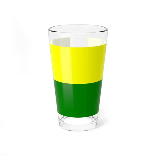 Flag of Simón Bolívar Ecuador (Ecuador) Pint Glass 16oz 16oz - Go Mug Yourself