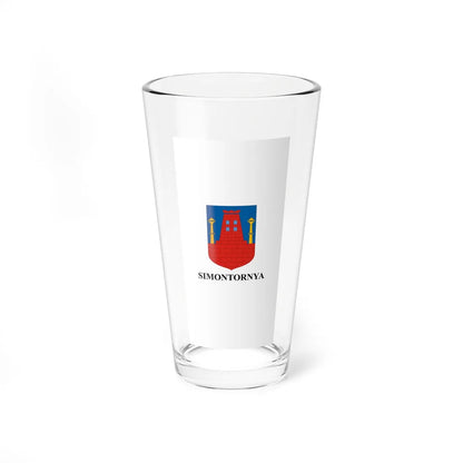 Flag of Simontornya vertical (Hungary) Pint Glass 16oz 16oz - Go Mug Yourself
