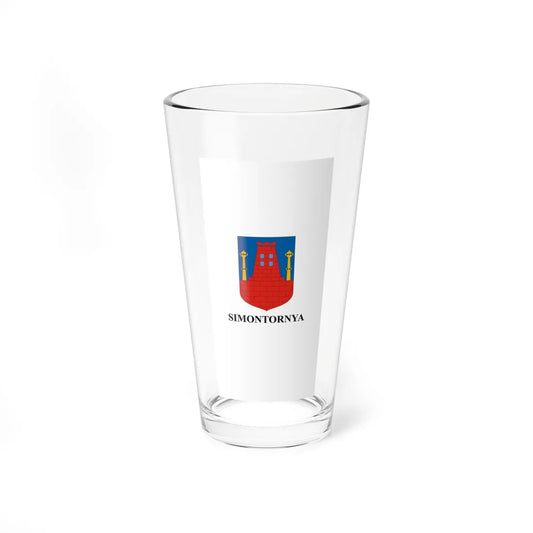 Flag of Simontornya vertical (Hungary) Pint Glass 16oz 16oz - Go Mug Yourself