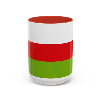 Flag of Sincelejo Colombia - Accent Coffee Mug 15oz Red - Go Mug Yourself