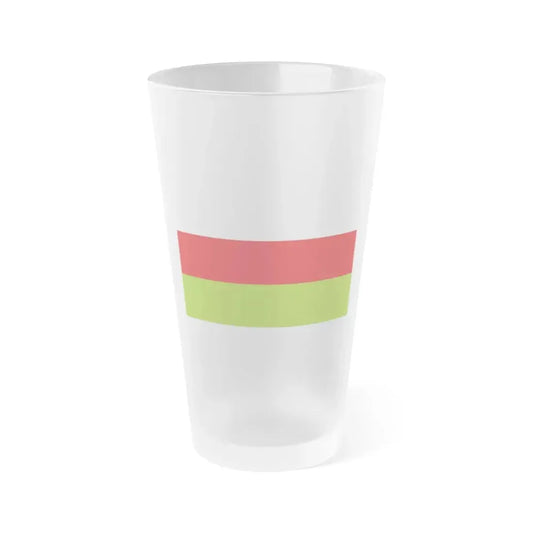 Flag of Sincelejo Colombia - Frosted Pint Glass 16oz 16oz Frosted - Go Mug Yourself