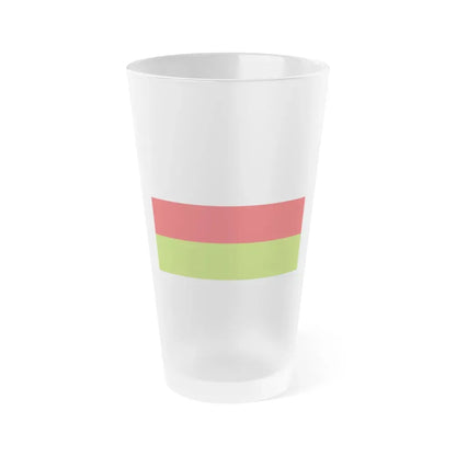 Flag of Sincelejo Colombia - Frosted Pint Glass 16oz 16oz Frosted - Go Mug Yourself