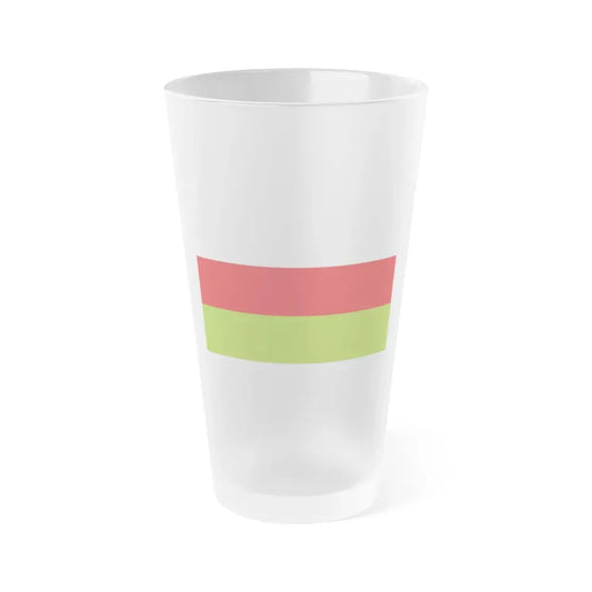 Flag of Sincelejo Colombia - Frosted Pint Glass 16oz 16oz Frosted - Go Mug Yourself