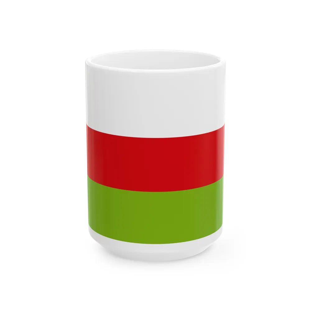 Flag of Sincelejo Colombia - White Coffee Mug-15oz-Go Mug Yourself