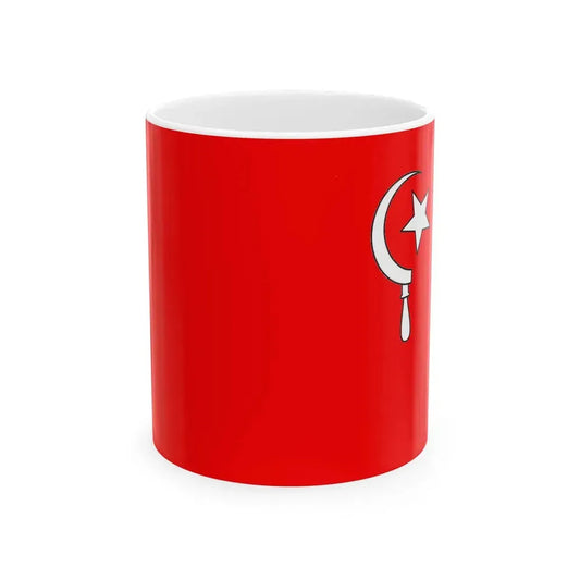 Flag of Sindh Hari Committee (Pakistan) White Coffee Mug 11oz - Go Mug Yourself