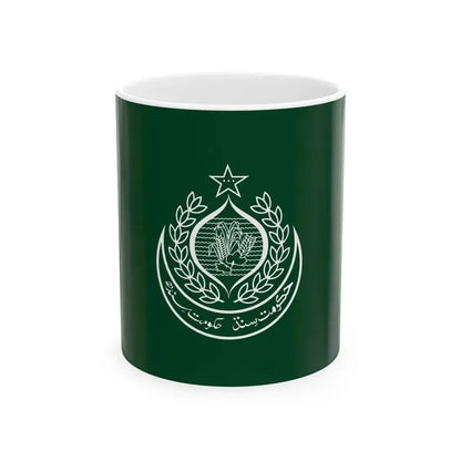 Flag of Sindh (Pakistan) White Coffee Mug 11oz - Go Mug Yourself
